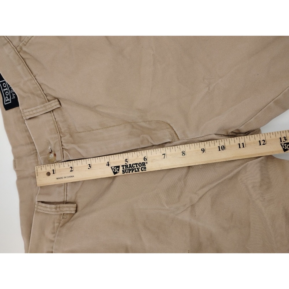 Polo Ralph Lauren Shorts Mens 32 Khaki Classic Fit 9 Inch Chino Flat Front - Picture 6 of 8